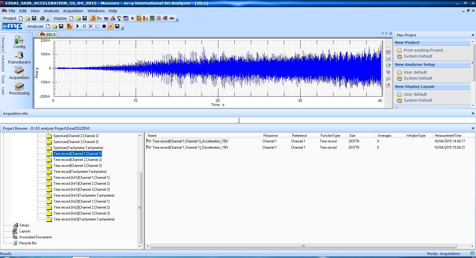 Software interface «So Analyzer»